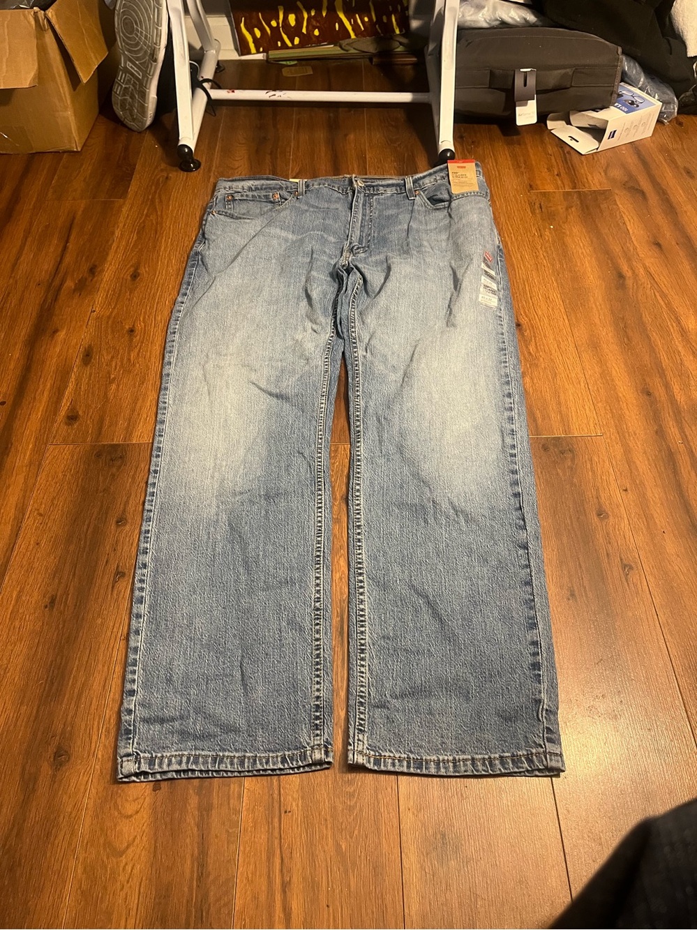 Levi's 559 40x32 Men's Light Blue Relaxed Fit Denim Jeans
